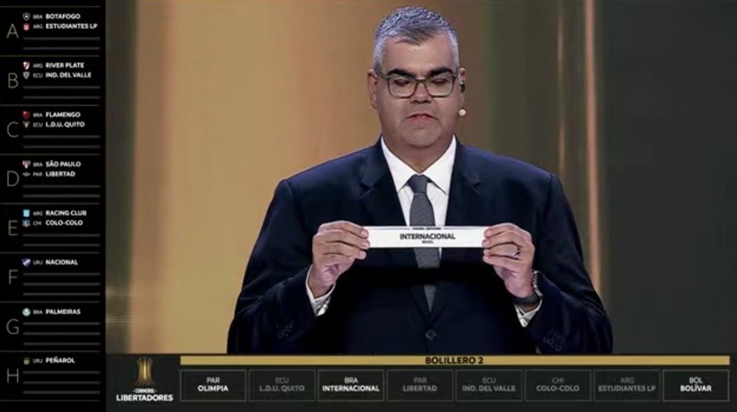 Internacional conhece os adversários da primeira fase da Conmebol Libertadores